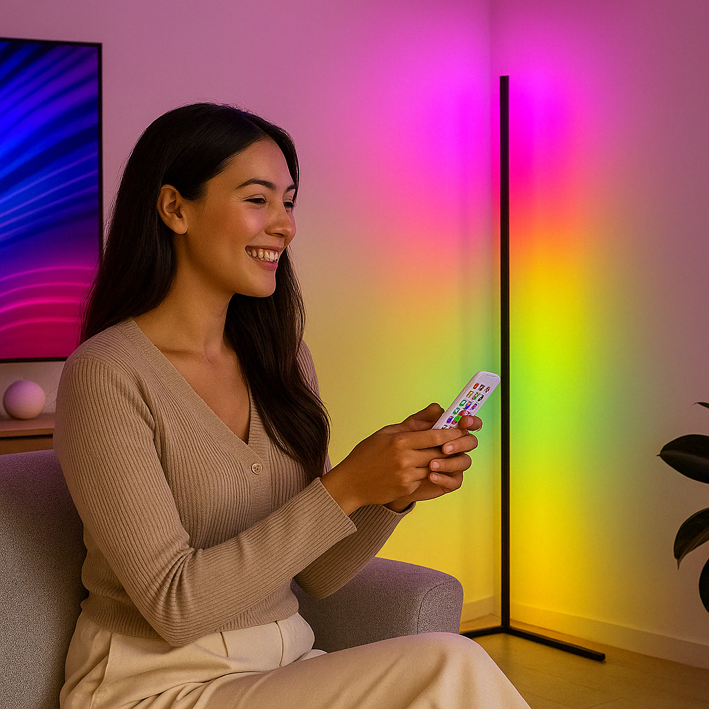 LED Corner Floor Lamp